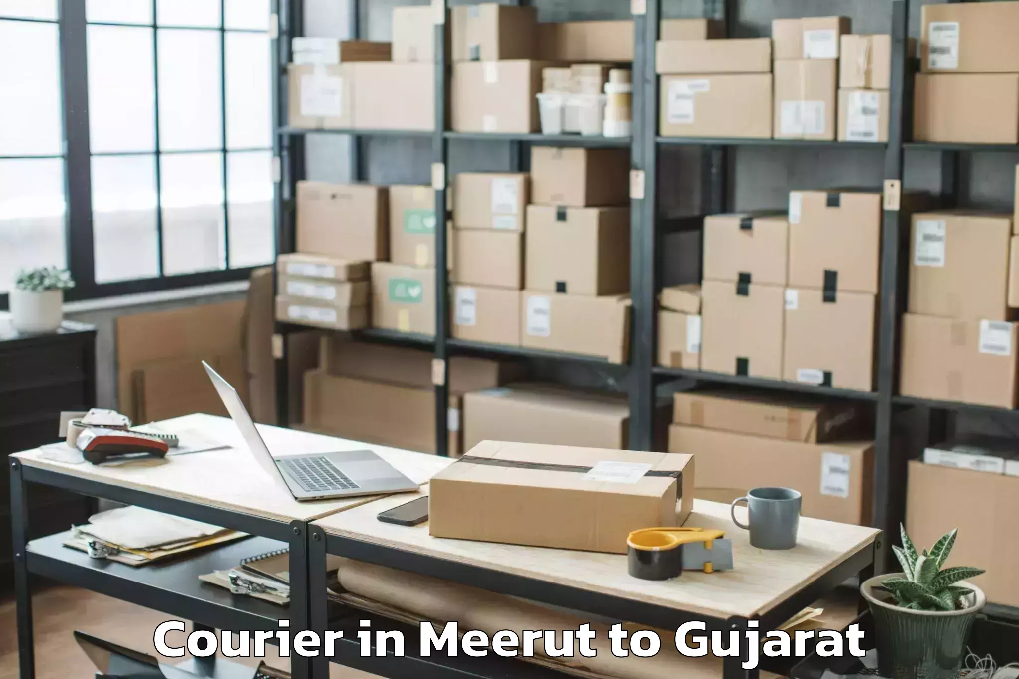 Hassle-Free Meerut to Umbergaon Courier